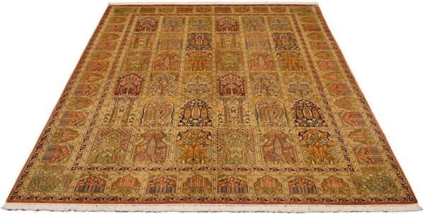 Indian Oriental Rug 219 × 318 cm, Silk, hand-knotted — view 2 Indian Oriental Rug 219 × 318 cm, Silk, hand-knotted — view 2
