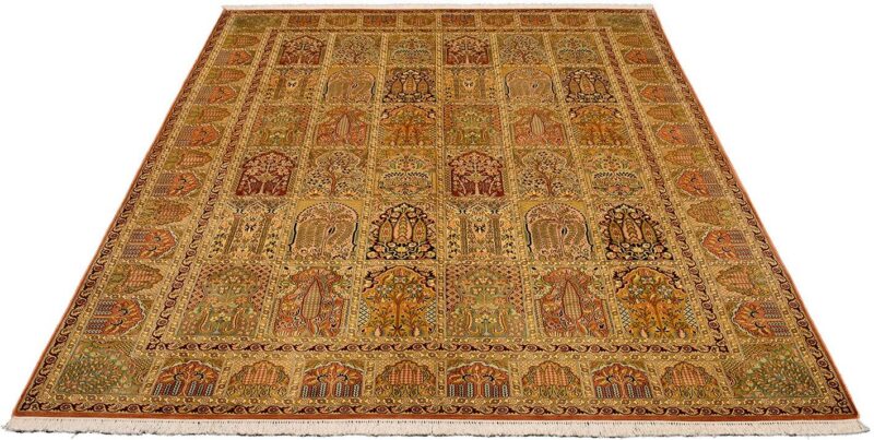 Indian Oriental Rug 219 × 318 cm, Silk, hand-knotted — view 2 Indian Oriental Rug 219 × 318 cm, Silk, hand-knotted — view 2