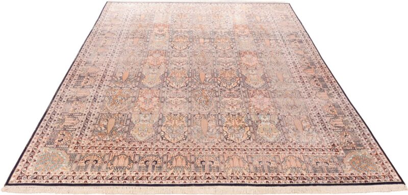 Indian Oriental Rug 243 × 339 cm, Silk, hand-knotted, vintage — view 4