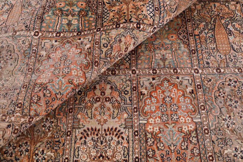 Indian Oriental Rug 243 × 339 cm, Silk, hand-knotted, vintage — view 8