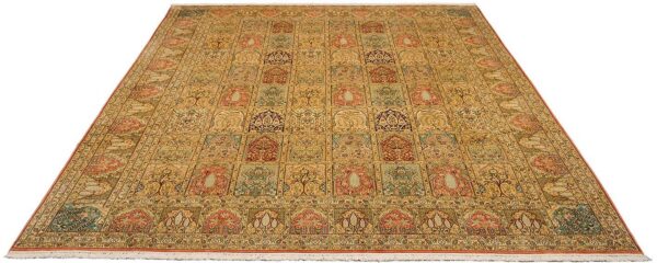Indian Oriental Rug 277 × 377 cm, Silk, hand-knotted, silky — view 2