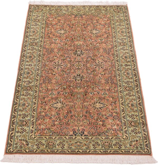 Indian Oriental Rug 62 × 135 cm, Silk, hand-knotted — view 2 Indian Oriental Rug 62 × 135 cm, Silk, hand-knotted — view 2