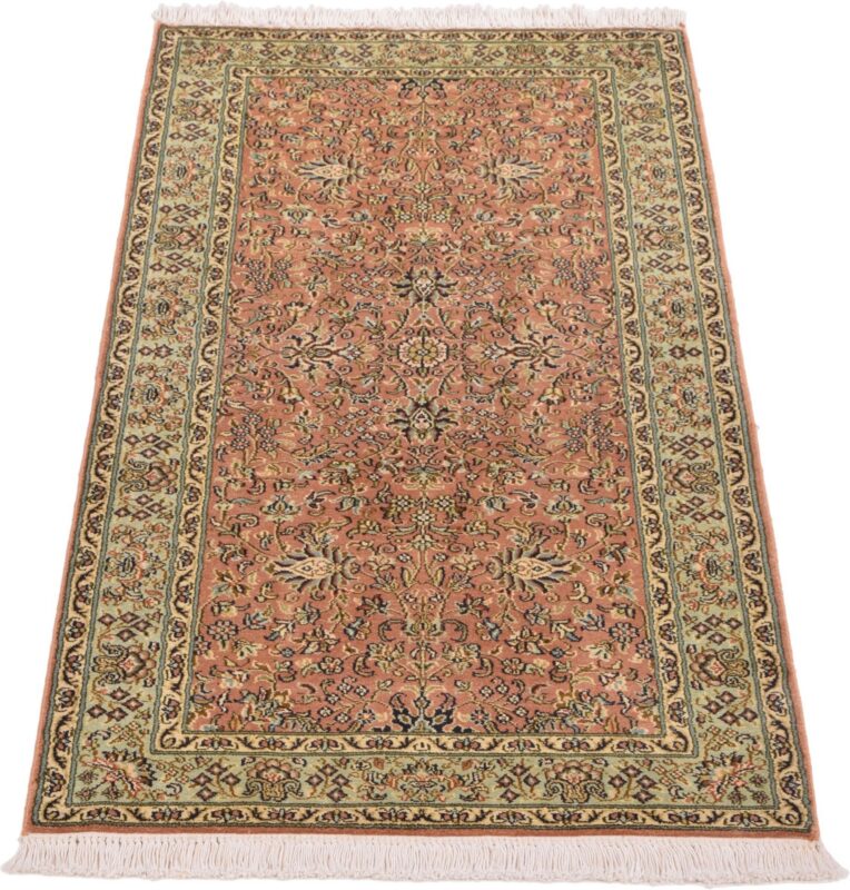 Indian Oriental Rug 62 × 135 cm, Silk, hand-knotted — view 2 Indian Oriental Rug 62 × 135 cm, Silk, hand-knotted — view 2