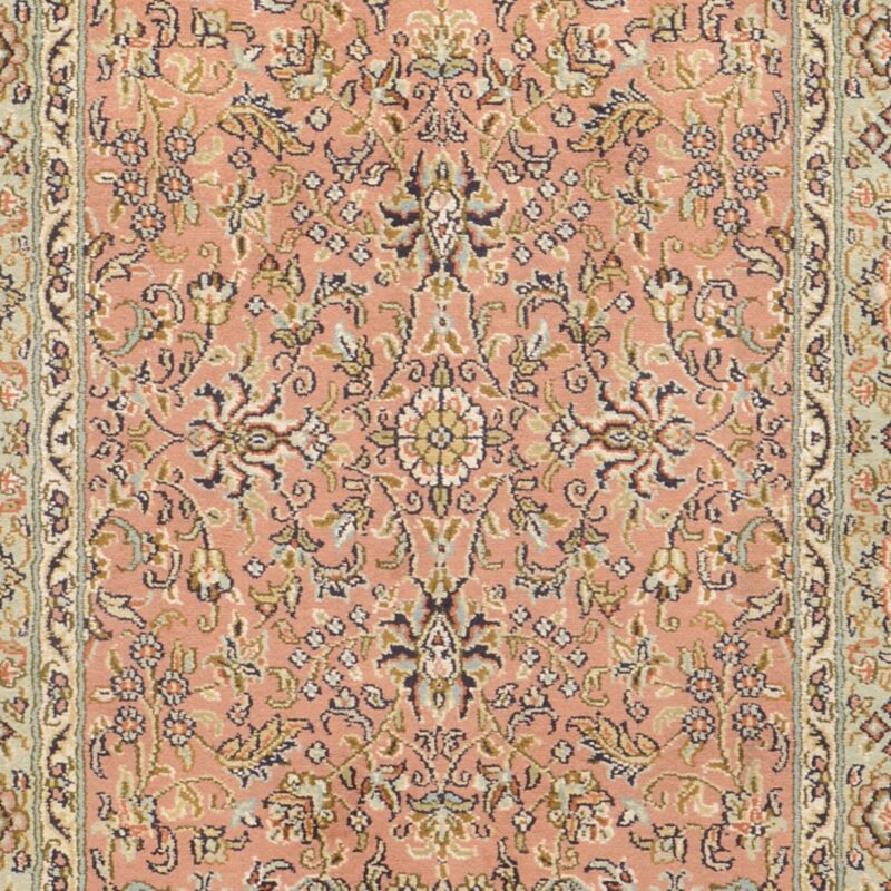 Indian Oriental Rug 62 × 135 cm, Silk, hand-knotted — view 4 Indian Oriental Rug 62 × 135 cm, Silk, hand-knotted — view 4