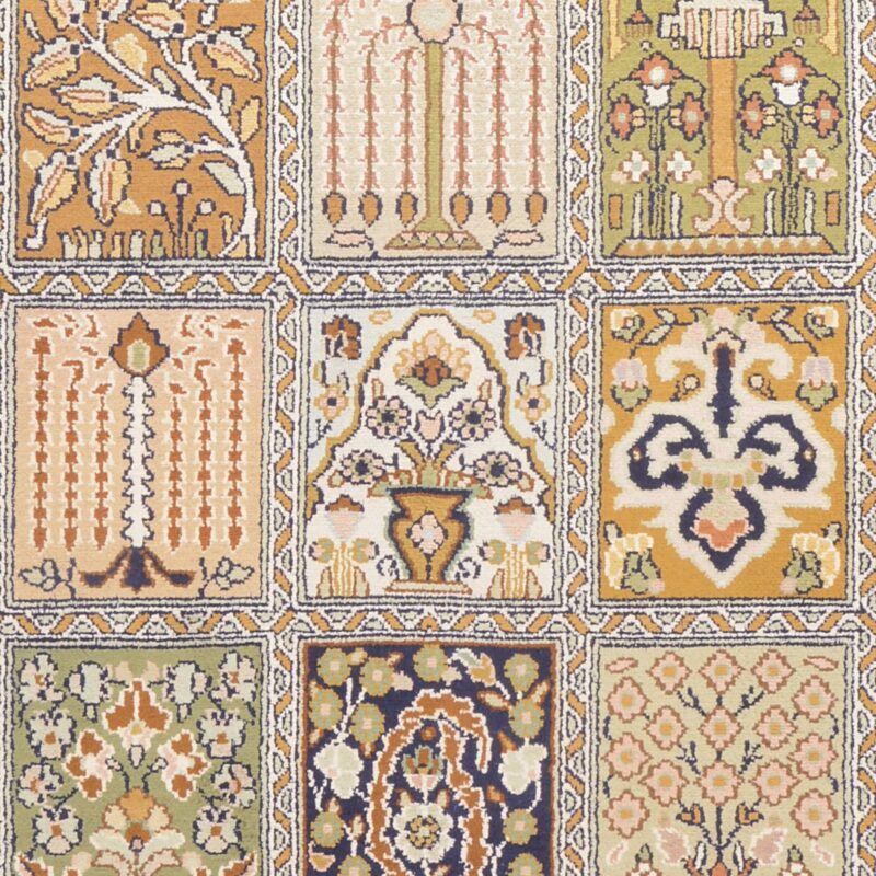 Indian Oriental Rug 78 × 123 cm, Silk, hand-knotted, high quality — view 4 Indian Oriental Rug 78 × 123 cm, Silk, hand-knotted, high quality — view 4