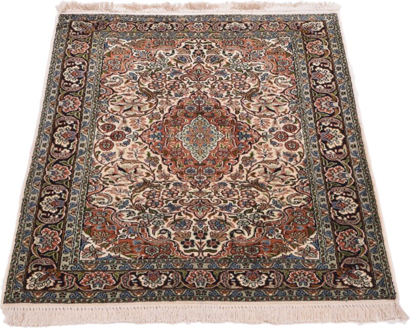 Indian Oriental Rug 79 × 121 cm, Silk, hand-knotted — view 2