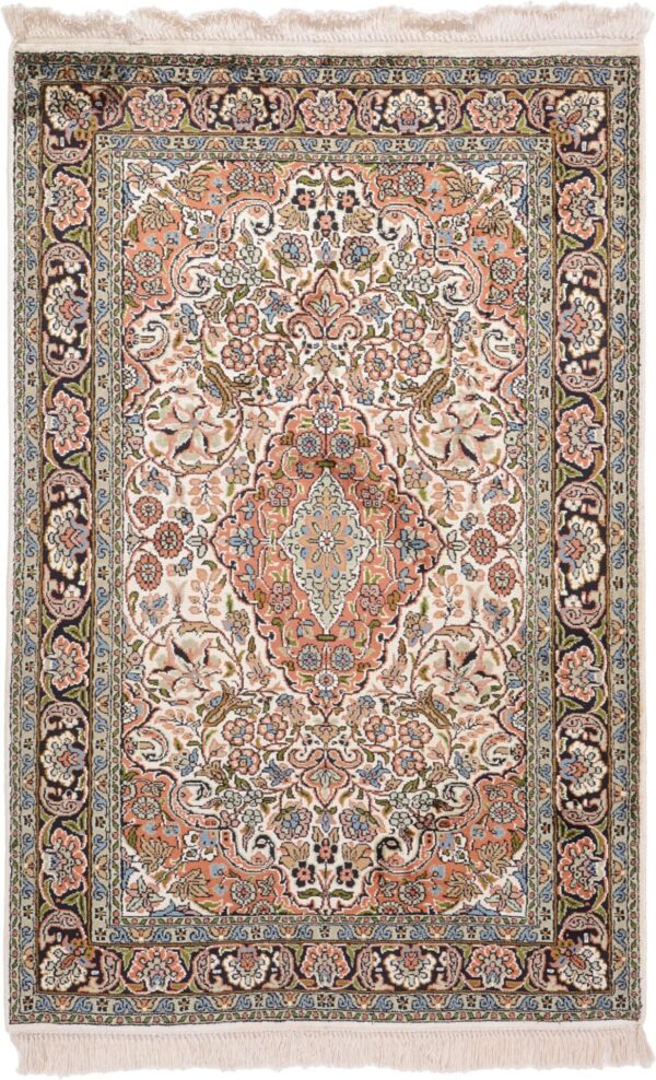 Indian Oriental Rug 79 × 121 cm, Silk, hand-knotted