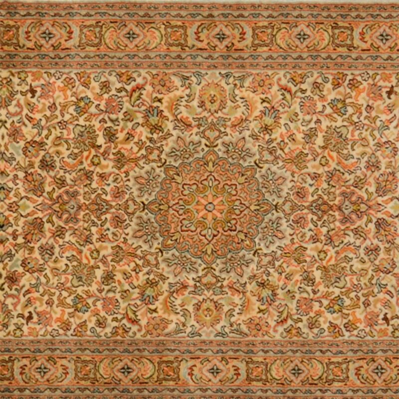 Indian Oriental Rug 80 × 469 cm, Silk, hand-knotted — view 4 Indian Oriental Rug 80 × 469 cm, Silk, hand-knotted — view 4