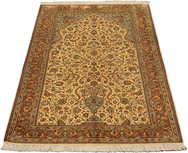 Indian Oriental Rug 94 × 160 cm, Silk, hand-knotted, exclusive — view 2