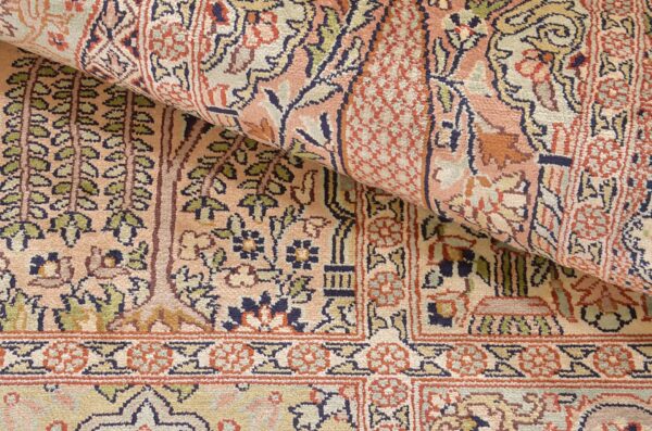 Indian Oriental Rug 98 × 365 cm, Silk, hand-knotted, exclusive — view 5 Indian Oriental Rug 98 × 365 cm, Silk, hand-knotted, exclusive — view 5
