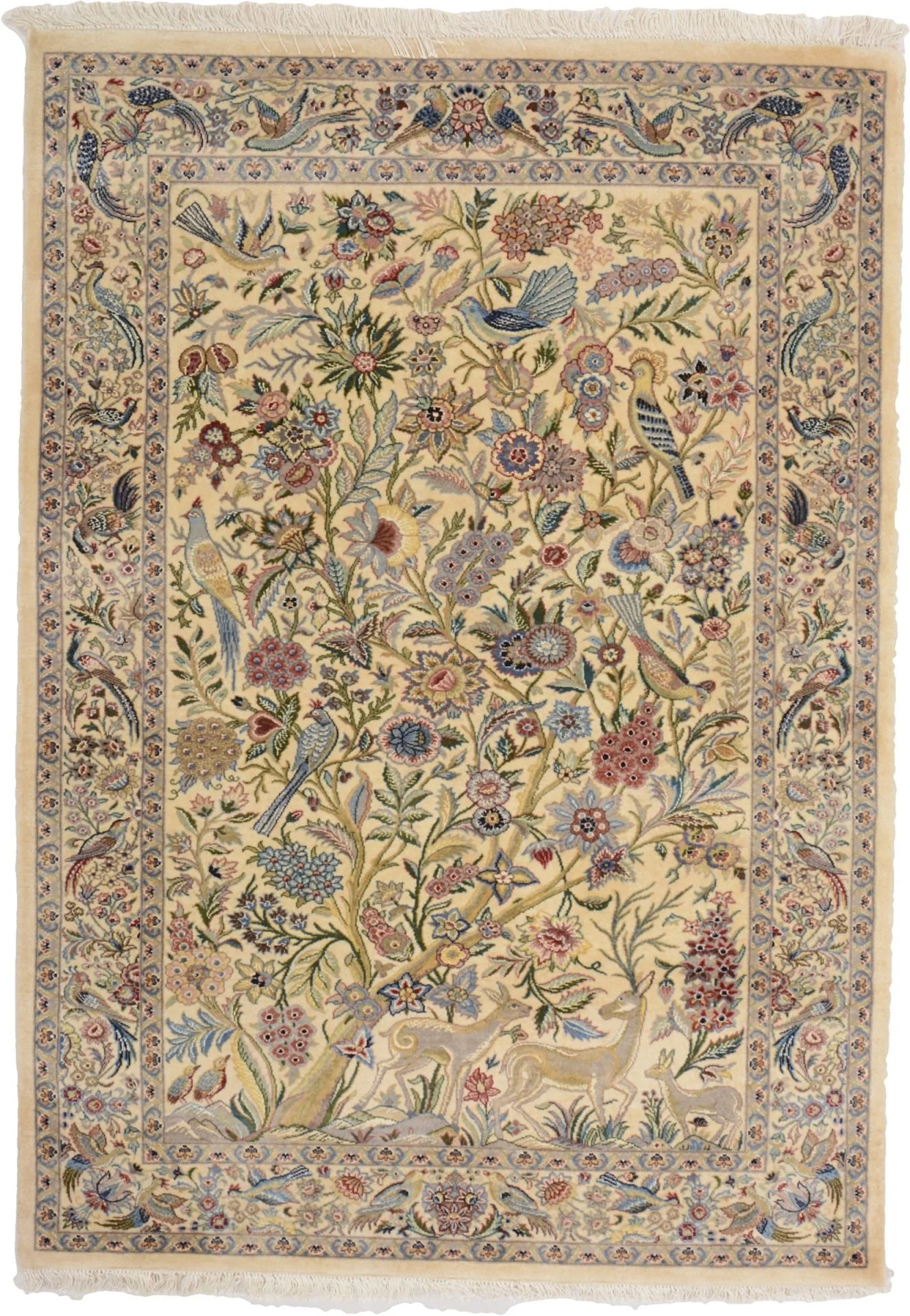 Isfahan Oriental Rug 124 × 175 cm, Wool, hand-knotted