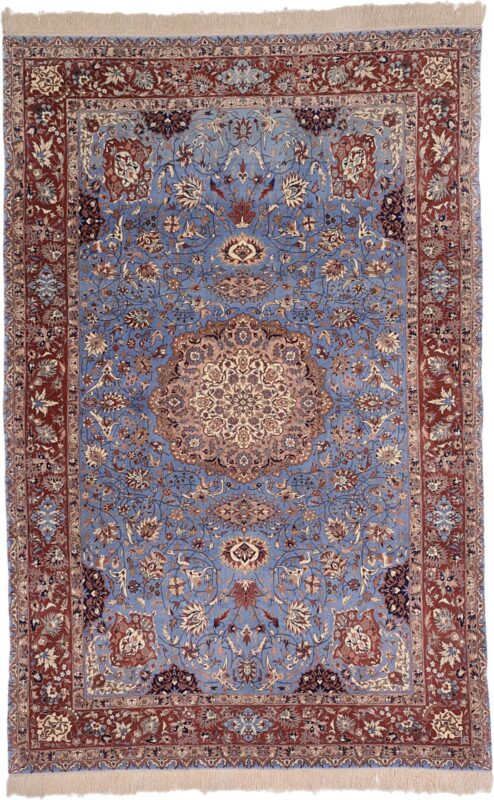 Isfahan Oriental Rug 210 × 332 cm, Silk, hand-knotted Isfahan Oriental Rug 210 × 332 cm, Silk, hand-knotted