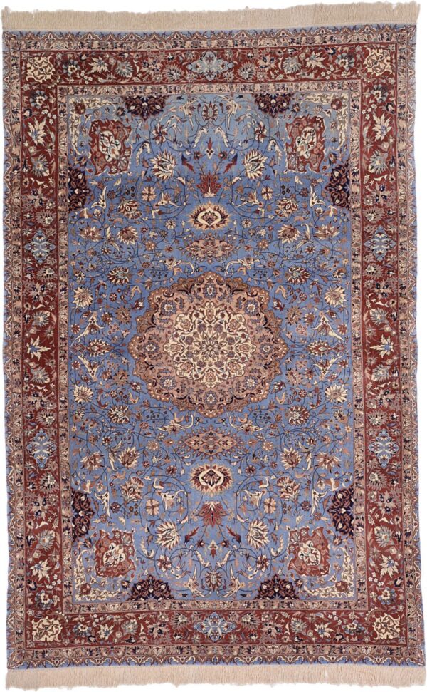 Isfahan Oriental Rug 210 × 332 cm, Silk, hand-knotted Isfahan Oriental Rug 210 × 332 cm, Silk, hand-knotted