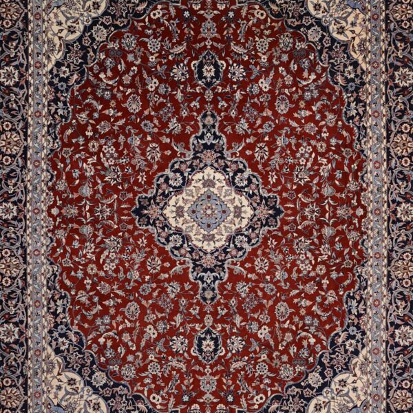 Isfahan Oriental Rug 250 × 313 cm, Wool, hand-knotted — view 5 Isfahan Oriental Rug 250 × 313 cm, Wool, hand-knotted — view 5