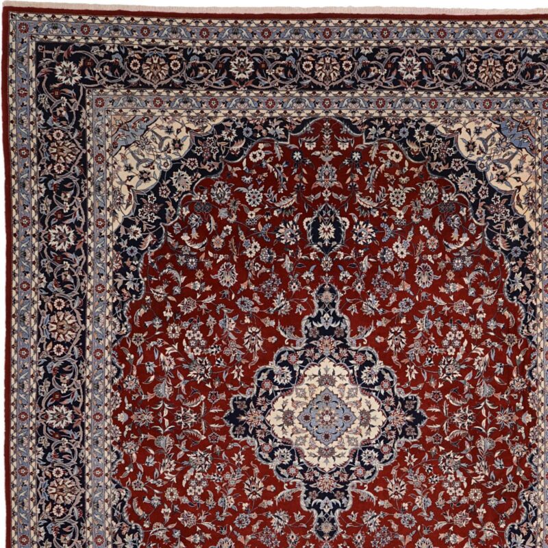 Isfahan Oriental Rug 250 × 313 cm, Wool, hand-knotted — view 6 Isfahan Oriental Rug 250 × 313 cm, Wool, hand-knotted — view 6