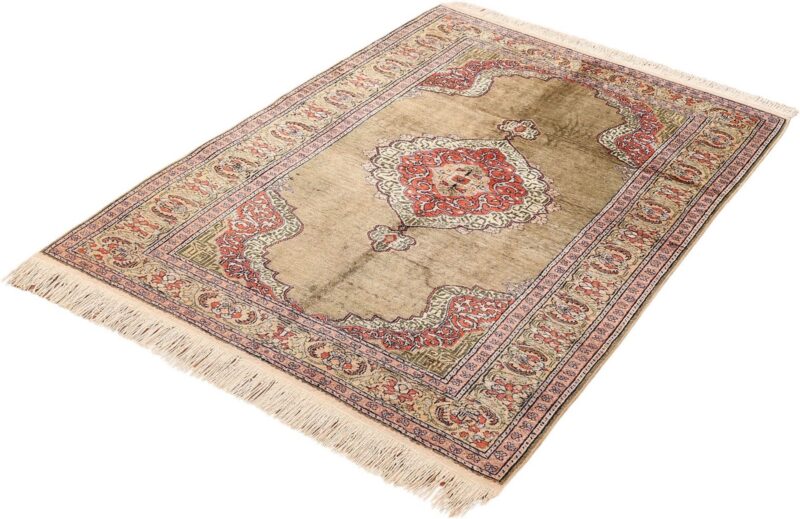 Kayseri Oriental Rug 117 × 178 cm, Silk, hand-knotted, antique — view 3
