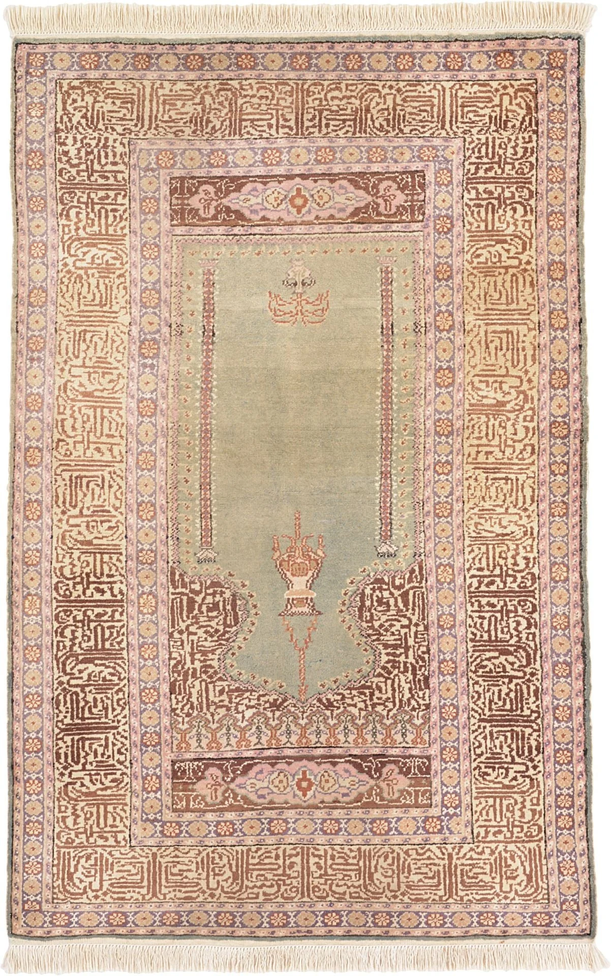 Kayseri Oriental Rug 86 × 133 cm, Silk, hand-knotted, antique