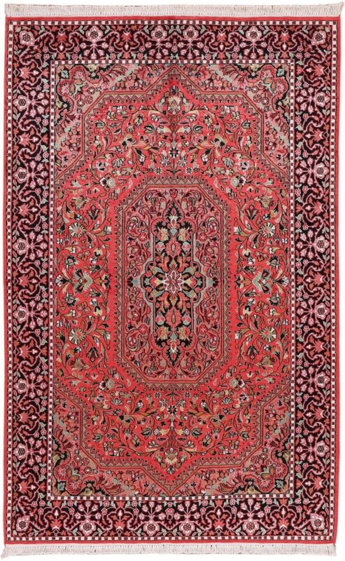 Kashmir Oriental Rug 153 × 245 cm, Silk, hand-knotted