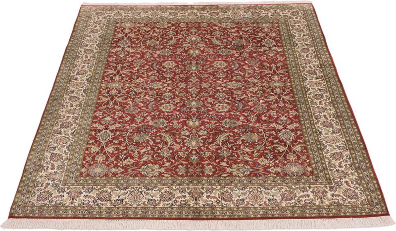 Kashmir Oriental Rug 156 × 217 cm, Silk, hand-knotted — view 2