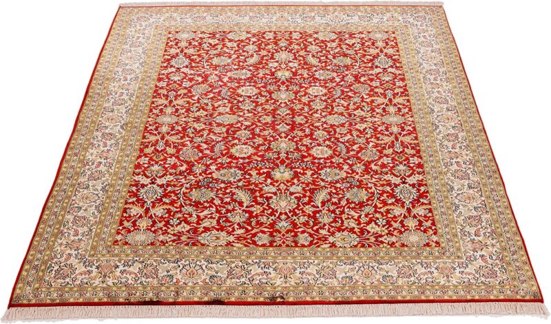 Kashmir Oriental Rug 156 × 217 cm, Silk, hand-knotted — view 3