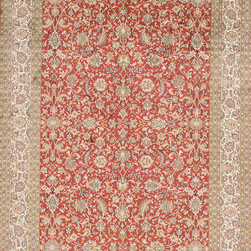 Kashmir Oriental Rug 156 × 217 cm, Silk, hand-knotted — view 6