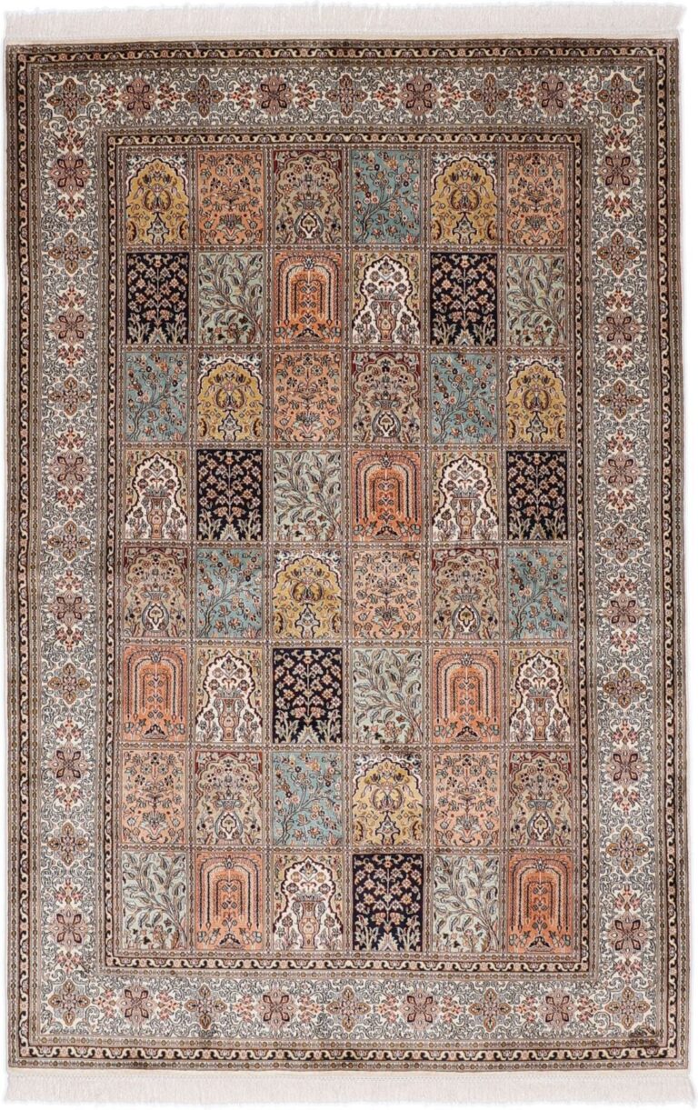 Kashmir Oriental Rug 165 × 248 cm, Silk, hand-knotted
