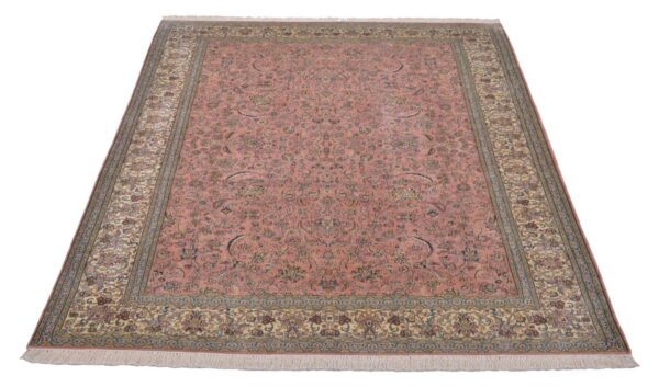 Kashmir Oriental Rug 166 × 243 cm, Silk, hand-knotted, pastel — view 2