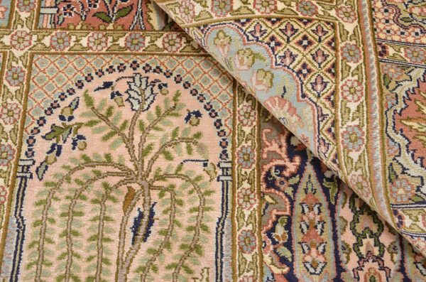 Kashmir Oriental Rug 166 × 261 cm, Silk, hand-knotted, pastel — view 5