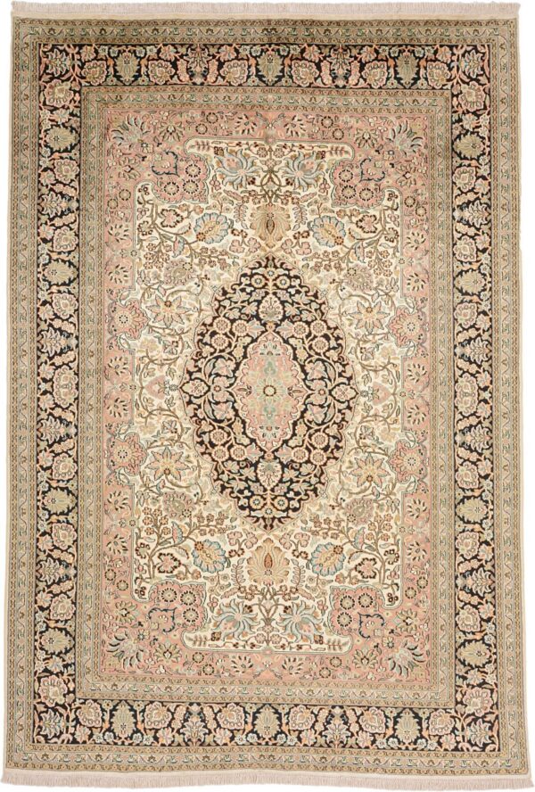 Kashmir Oriental Rug 169 × 247 cm, Silk, hand-knotted