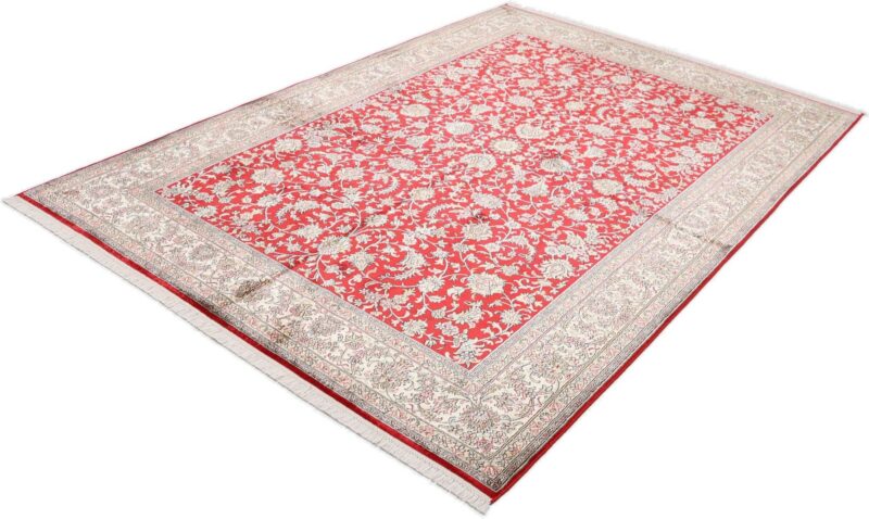 Kashmir Oriental Rug 172 × 249 cm, Silk, hand-knotted — view 3