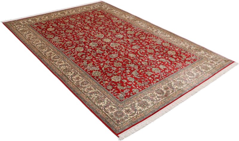 Kashmir Oriental Rug 172 × 249 cm, Silk, hand-knotted — view 4