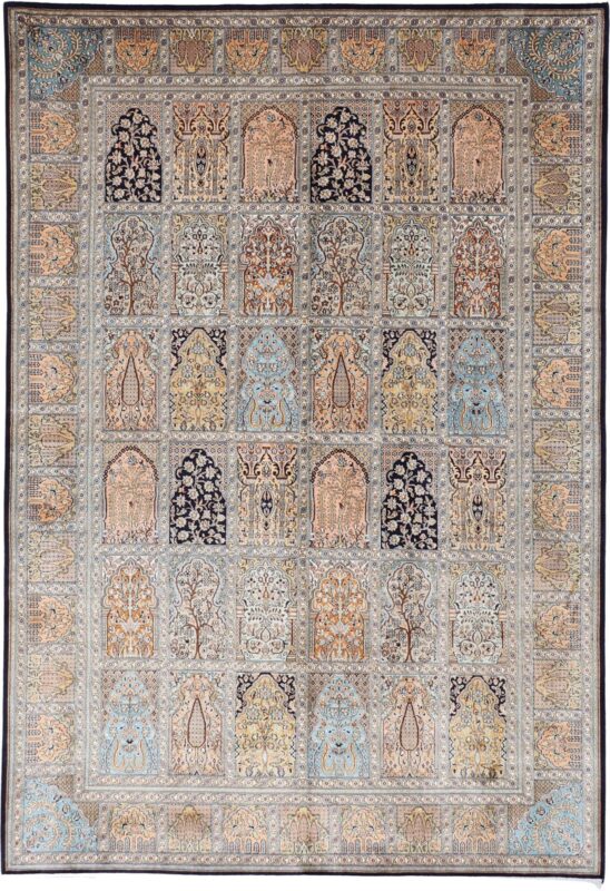 Kashmir Oriental Rug 173 × 248 cm, Silk, hand-knotted Kashmir Oriental Rug 173 × 248 cm, Silk, hand-knotted