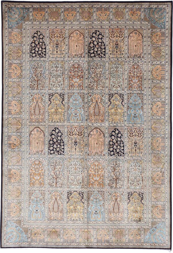 Kashmir Oriental Rug 173 × 248 cm, Silk, hand-knotted Kashmir Oriental Rug 173 × 248 cm, Silk, hand-knotted