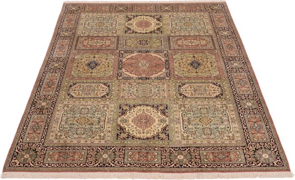 Kashmir Oriental Rug 174 × 250 cm, Silk, Red/Orange, hand-knotted — view 2