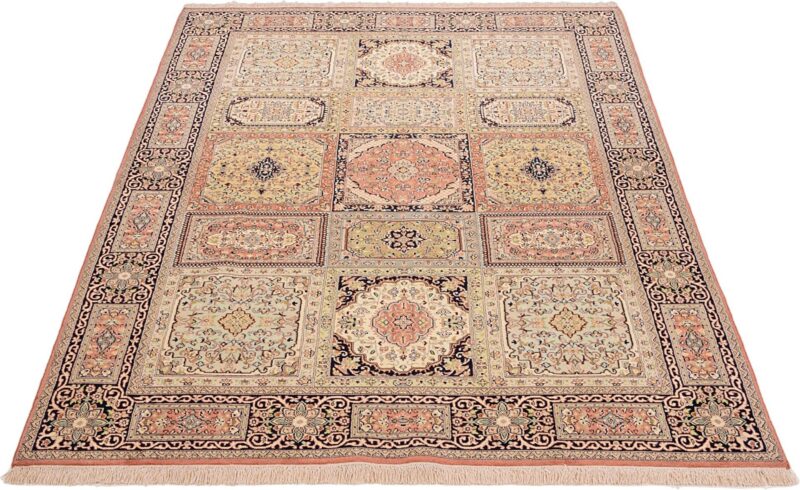 Kashmir Oriental Rug 174 × 250 cm, Silk, Red/Orange, hand-knotted — view 3