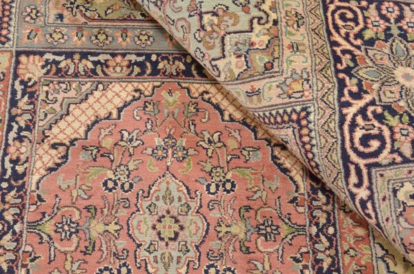 Kashmir Oriental Rug 174 × 250 cm, Silk, Red/Orange, hand-knotted — view 5