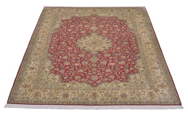 Kashmir Oriental Rug 174 × 250 cm, Silk, Multicolor, hand-knotted — view 2