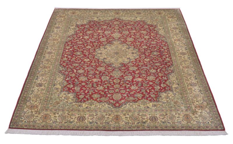 Kashmir Oriental Rug 174 × 250 cm, Silk, Multicolor, hand-knotted — view 2