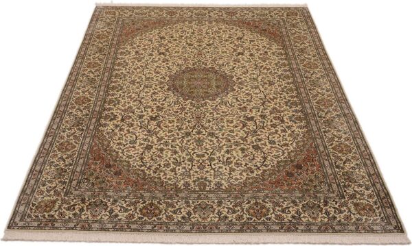 Kashmir Oriental Rug 176 × 252 cm, Silk, hand-knotted — view 2