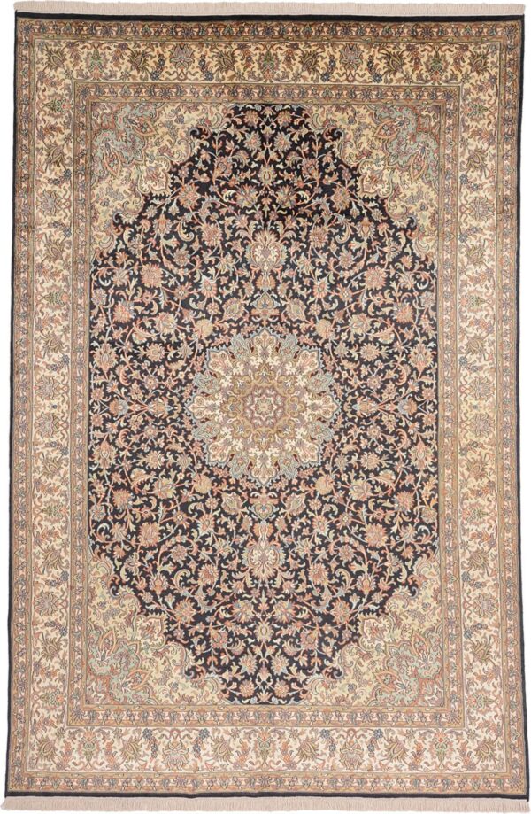 Kashmir Oriental Rug 180 × 275 cm, Silk, hand-knotted Kashmir Oriental Rug 180 × 275 cm, Silk, hand-knotted