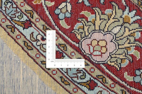 Kashmir Oriental Rug 182 × 186 cm, Silk, hand-knotted, pastel — view 3