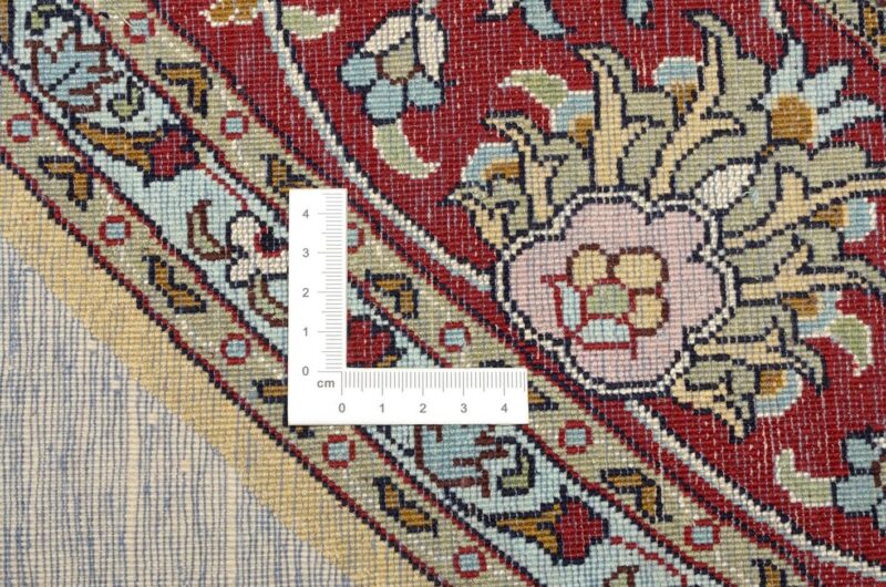 Kashmir Oriental Rug 182 × 186 cm, Silk, hand-knotted, pastel — view 3