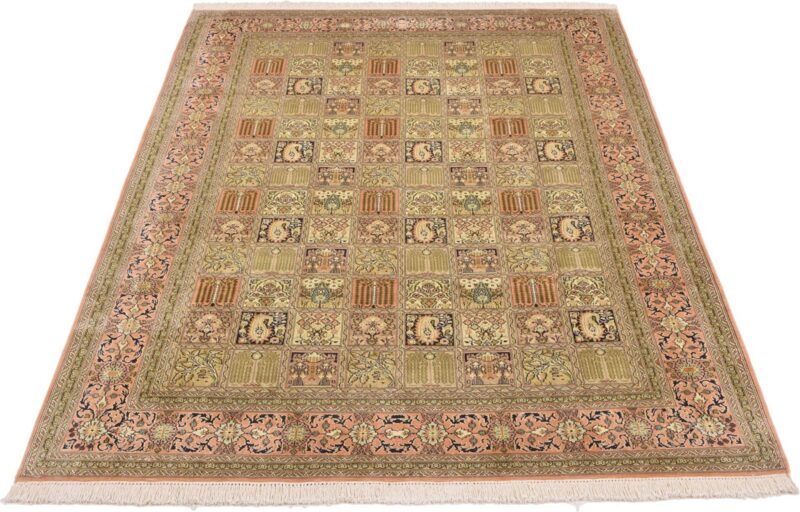 Kashmir Oriental Rug 185 × 275 cm, Silk, hand-knotted — view 2