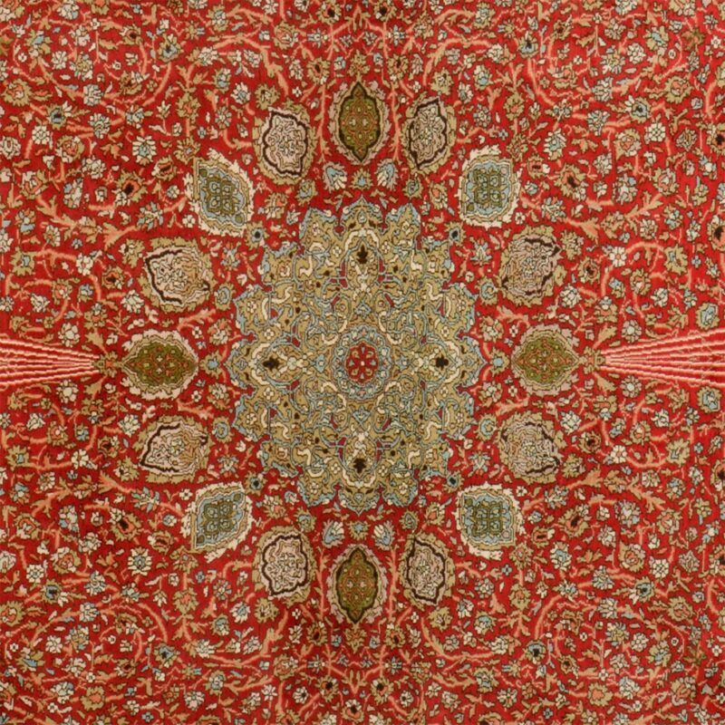 Kashmir Oriental Rug 187 × 276 cm, Silk, hand-knotted — view 4