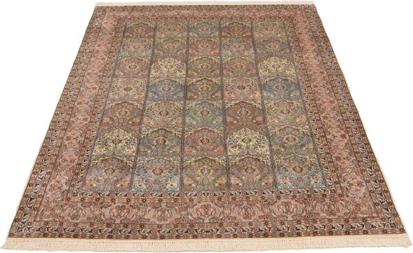 Kashmir Oriental Rug 190 × 278 cm, Silk, hand-knotted — view 2