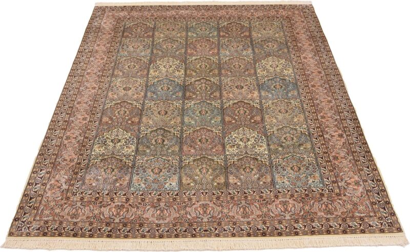 Kashmir Oriental Rug 190 × 278 cm, Silk, hand-knotted — view 2