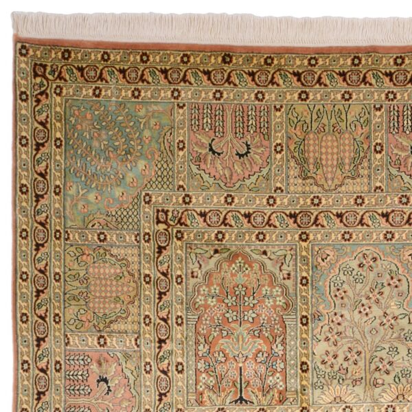 Kashmir Oriental Rug 198 × 287 cm, Silk, hand-knotted — view 6