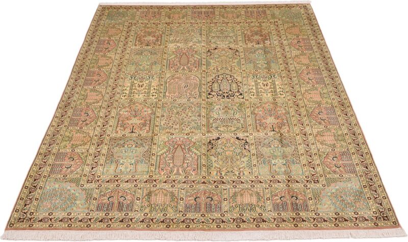 Kashmir Oriental Rug 198 × 287 cm, Silk, hand-knotted — view 2