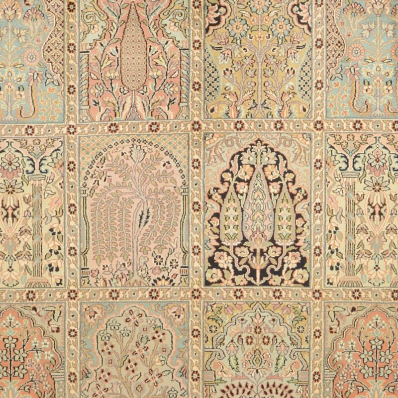 Kashmir Oriental Rug 198 × 287 cm, Silk, hand-knotted — view 5