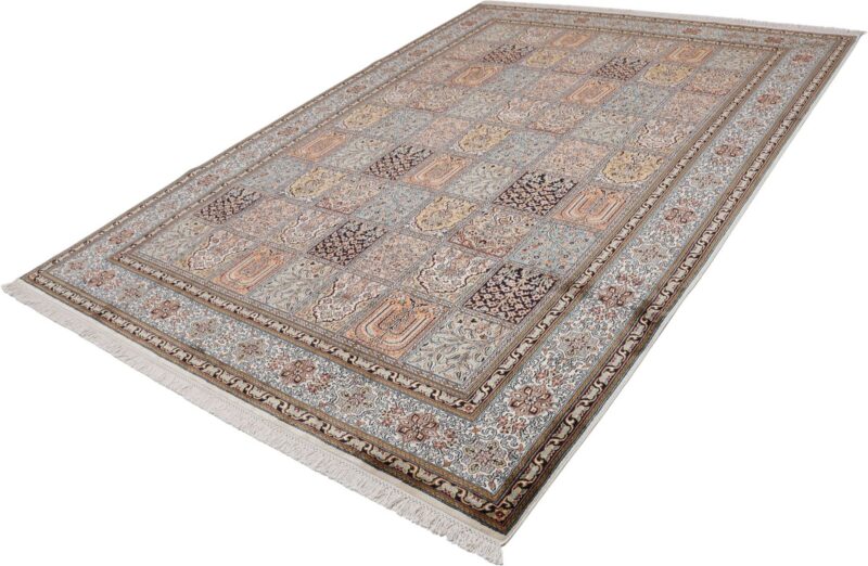 Kashmir Oriental Rug 208 × 297 cm, Silk, hand-knotted — view 3